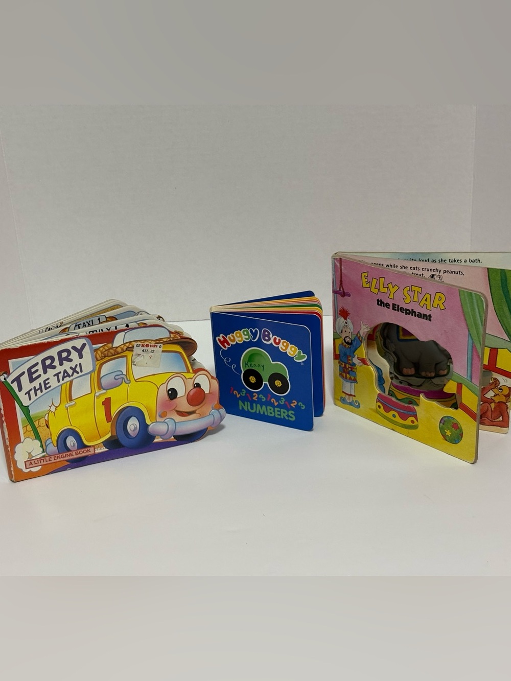 ⭐️ Vintage Toddler Board Books Lot 3 Elly Star Terry The Taxi Numbers